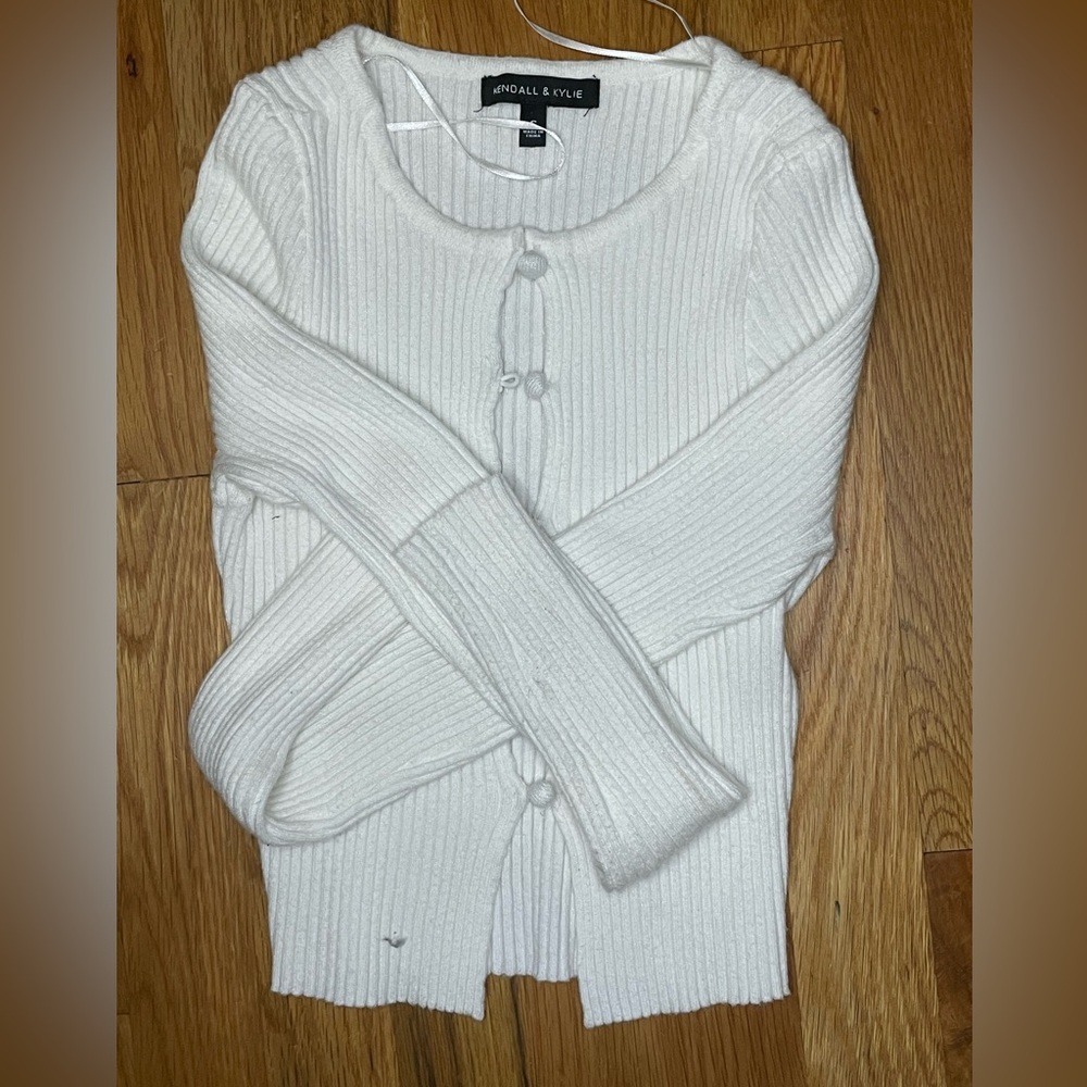 White Kendall Kylie Sweater